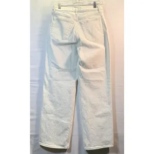 Abercrombie‎ & Fitch Jeans Women 90s Relaxed Straight High Rise Cream 29/8R thumbnail 2