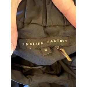 English Factory Midi Dress Women Small Black Criss Cross Open Back Cutout Boho thumbnail 10