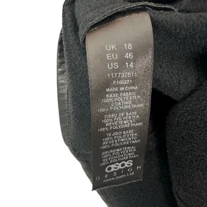 ASOS Vegan Leather Mini Skirt Chain Belt Size 14 thumbnail 2