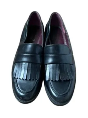 Franco Sarto Black Lug Loafers thumbnail 1
