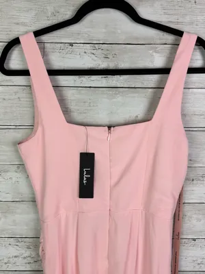 Lulus Glamorous Disposition Light Pink Ruched Maxi Dress Size Small thumbnail 5