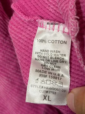 Altar’d State Pink Oversized Long Sleeve Acid Wash Size XL Ribbed Shirt Cotton thumbnail 10
