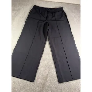 Athleta Endeavor High Rise Relaxed Wide Leg Pants Women Size XL Black Drawstring thumbnail 3