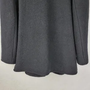 Liz Claiborne Womens Pea Coat 14 Black Wool Double Breasted Outerwear Winter thumbnail 12