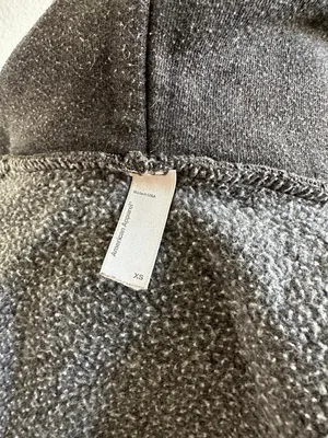 American Apparel Cropped Zip Hoodie Gray XS thumbnail 6
