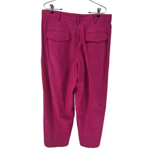 Banana Republic Linen Pants Womens 16P Pleated Tapered Pink High Rise NEW thumbnail 2