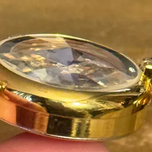 Vintage Aqualite leather watch Gold thumbnail 7