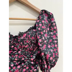 For Love & Lemons Melrose Floral‎ Mini Dress Puff Sleeve XXS Cottagecore thumbnail 10