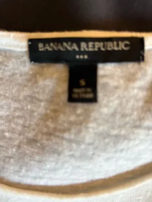 Banana republic size small white sleeveless top thumbnail 6