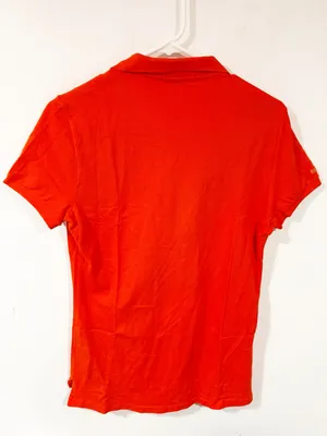 Ralph Lauren Sport Polo Size Large Orange & Blue Shirt Pima Cotton Short Sleeve thumbnail 4
