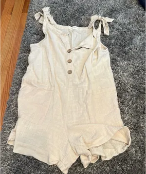 Ocean drive romper tan thumbnail 1