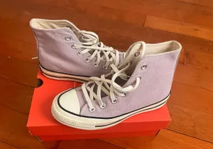 Converse Lilac Purple High Tops thumbnail 2
