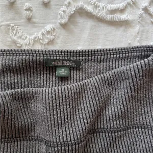 Wild Fable DARK GRAY XS FLARE RIBBED HIGH WAISTED LEGGINGS thumbnail 6