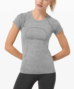 Lululemon Swiftly Tech Short Sleeve Crew tee Slate White workout running train thumbnail 1