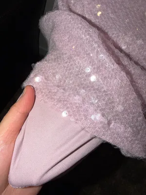 BRAND NEW Windsor Sparkling Sequin Halter Mini Dress in Light Pink thumbnail 5