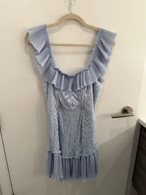 Hello Molly Blue Mini Dress Size Medium thumbnail 3