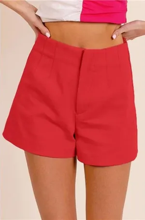 BiBi Bandless‎ Tailored Shorts Red Size XL thumbnail 1
