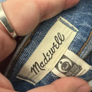 Madewell 90s Straight High Rise Jeans Medium Wash Blue Denim Size 23 thumbnail 4