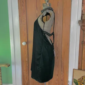 NWT NBDxRevolve Lourdes Green Velvet High Neck Beaded Open Back Mini Dress~ L🧡🎀 thumbnail 7