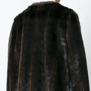 Brown Faux Fur Cape sz M / L thumbnail 14