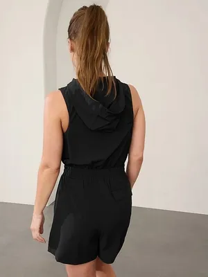 Athleta Black Boundless Hooded Romper thumbnail 3