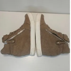Vintage brown gray Steve Madden Wedge sneakers sz 7 thumbnail 5