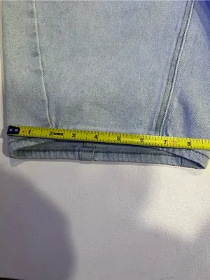 Madden Girl draw string barrel leg jeans size L thumbnail 10