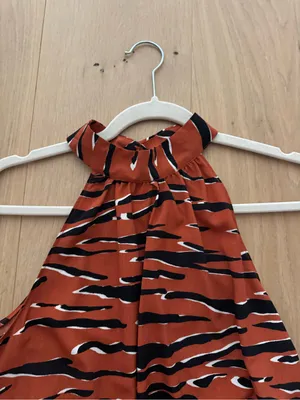 NWT Naked Zebra Rust Tiger-Print Halter Top thumbnail 2