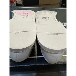 Coach Emilia Mary Jane Ballet Flat Shoes Women Size 8.5 Slip on Chalk Leather thumbnail 9