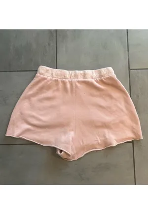 Free People Kelly Fleece-Lined Lounge Shorts | Pink thumbnail 3