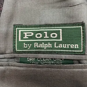 Polo Ralph Lauren Plaid Blazer Vintage Wool Gray USA Made thumbnail 6