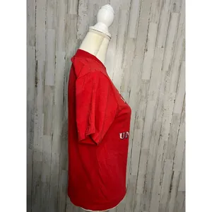 Vintage Indiana University‎ Women's Red Graphic T-Shirt Size Medium 1980s thumbnail 2