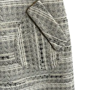 CeCe Cynthia Steffe Metallic Tweed Dress White Sz 2 thumbnail 8