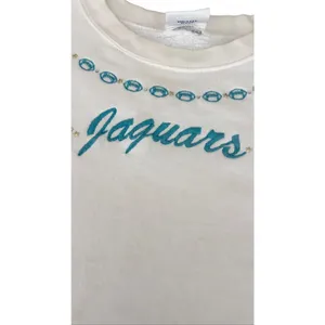 Vintage 90s Jacksonville Jaguars embroidered Logo Sweatshirt Large Made In USA thumbnail 2