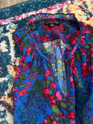 41 hawthorn Blue Floral Sleeveless Maxi Dress thumbnail 7