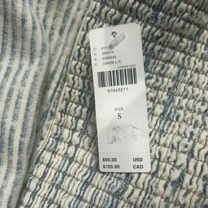 NWT Anthropologie Pilcro Denim Corset Top‎ Size Small thumbnail 3