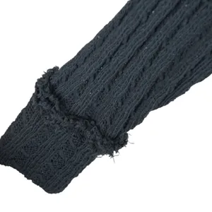We The Free Free People‎ Sweater Women LBlack Textured Knit Oversized Boho Coastal Grandma thumbnail 4