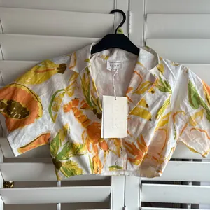Sabo Skirt Tropical Crop top sz 4 thumbnail 6