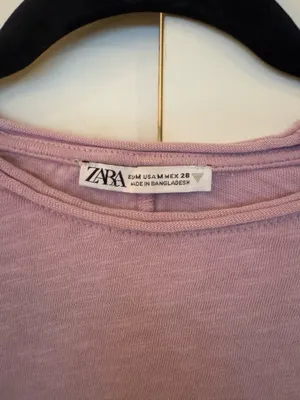 ZARA Light Purple Tee Size M thumbnail 2