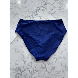 NWT Quince Navy Blue High Rise Bikini Bottoms Small thumbnail 2