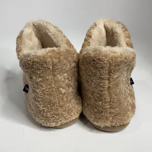 Joules fuzzy slippers‎ size 9/10 Tan thumbnail 5