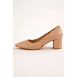 Dream Paris Rose Gold‎ Glitter Block Heels – Size 8 thumbnail 2