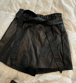 American Threads Black Leather Skort thumbnail 1