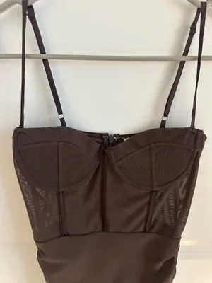Brown Bodycon Dress Size XS thumbnail 4