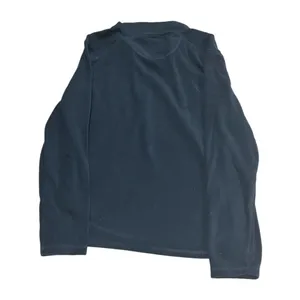 Workout Fleece Women’s Shirt Quarter Zip Pullover Navy Blue Medium thumbnail 6