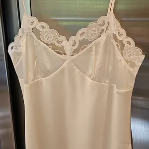 💕TRINA TURK💕 Liz Silk Blend Mini Slip Dress ~ White Medium M NWT thumbnail 3