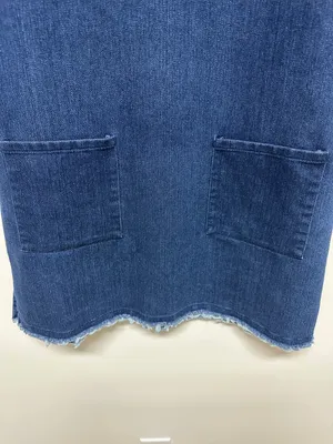 NWOT Urban Renewal Denim Short Sleeve Tunic Dress with Front Pockets SIZE S thumbnail 5