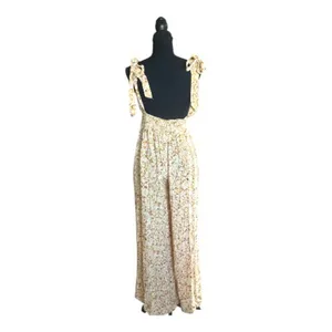 Free People Sugar Sands Wide Leg Jumpsuit In Honey thumbnail 6
