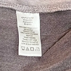 LOGO Lounge by Lori Goldstein Purple Block Knit Elastic Waist Pants Large thumbnail 7