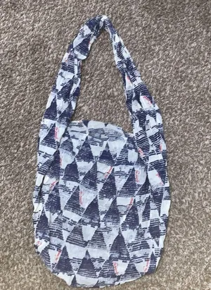 Free People Reusable Bag Muslin Graphic Print Hobo One Strap thumbnail 3